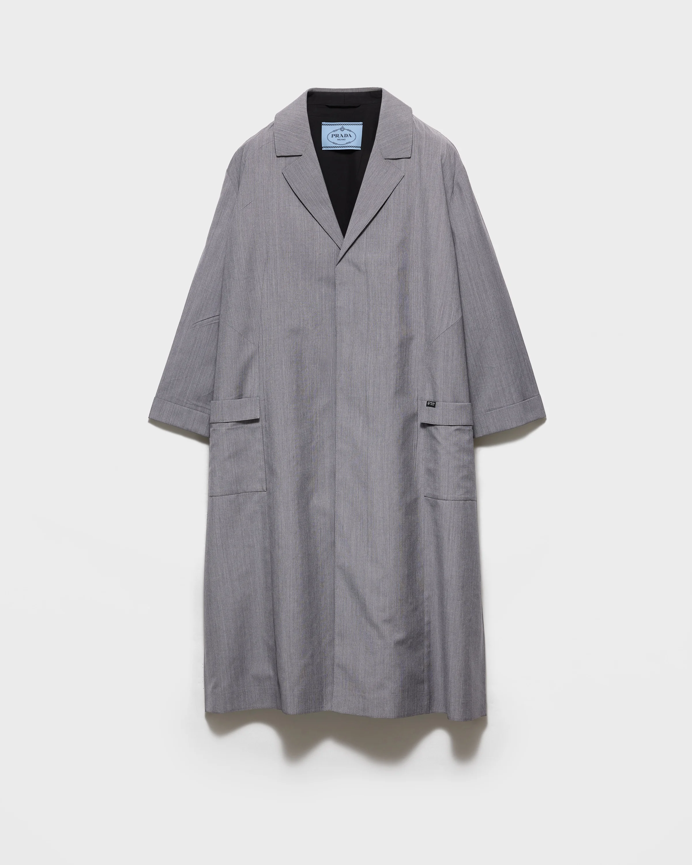 Single-breasted light mohair coat - 1