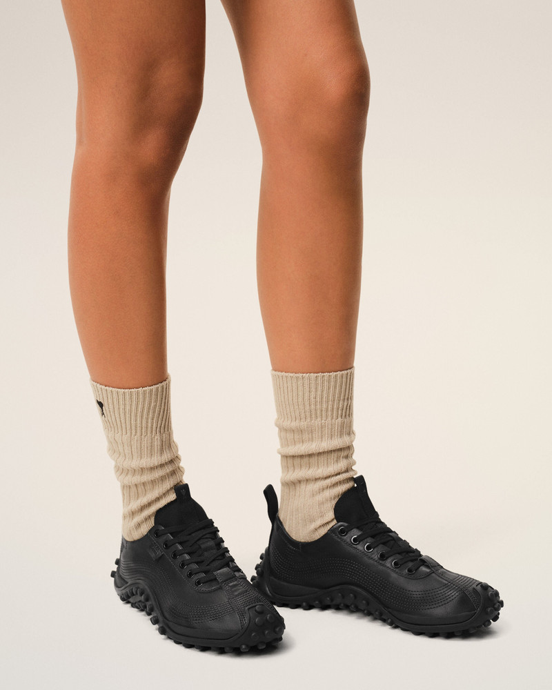 AMI Paris BLACK COW LEATHER MIRAGE SNEAKERS outlook