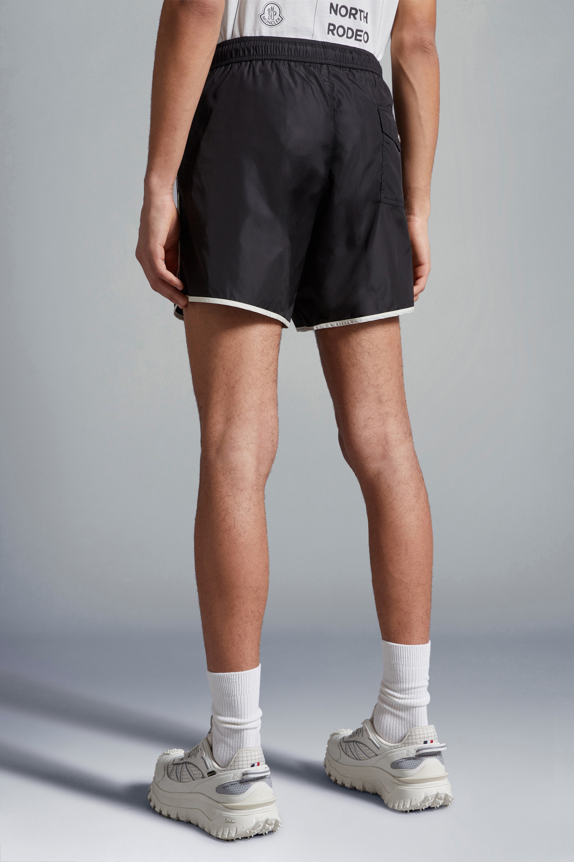 Logo Patch Swim Shorts - 5