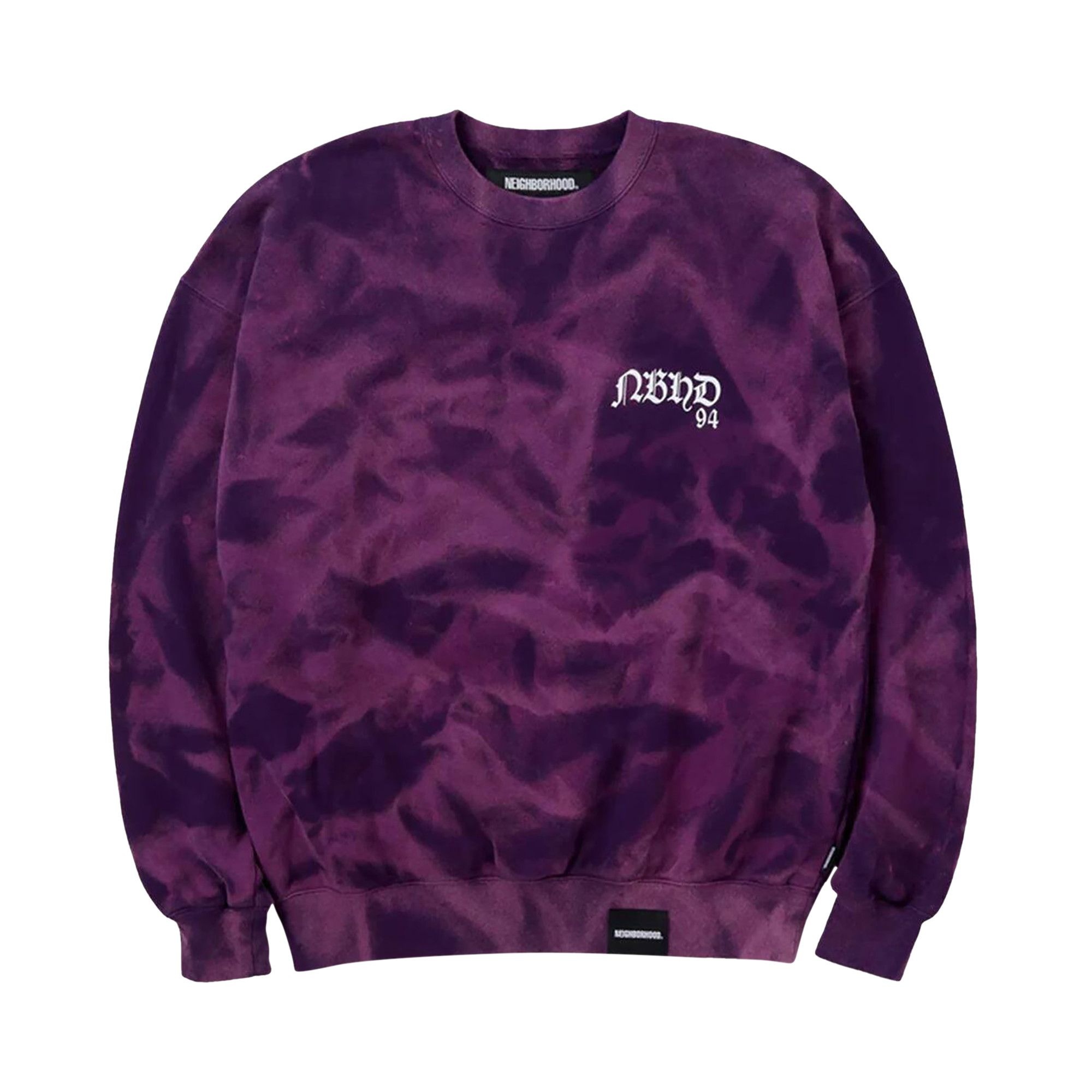 Neighborhood Tie Dye Sweatshirt 'Purple' - 1