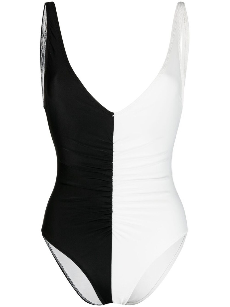colour-block swimsuit 1