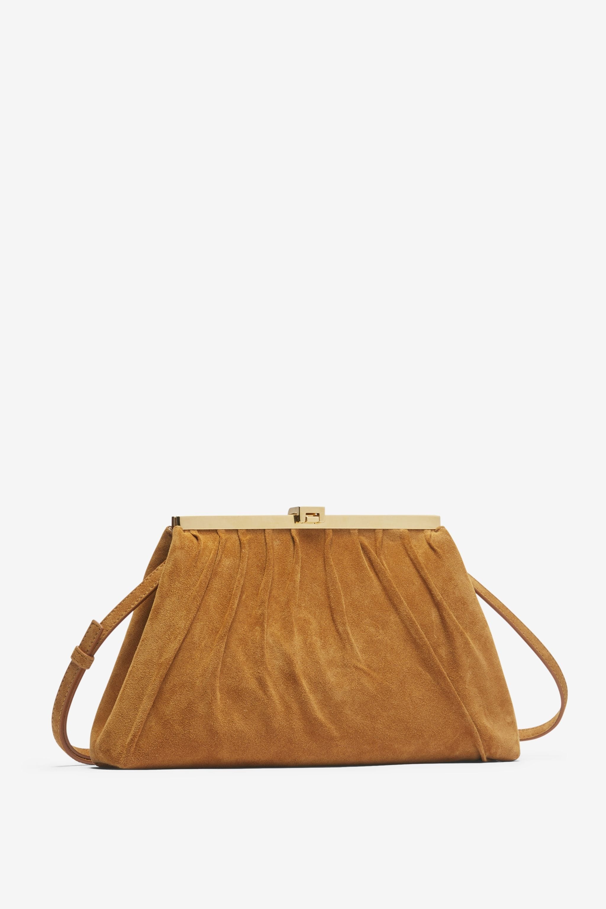 PUFFY JEANNE SUEDE SHOULDER BAG - 2