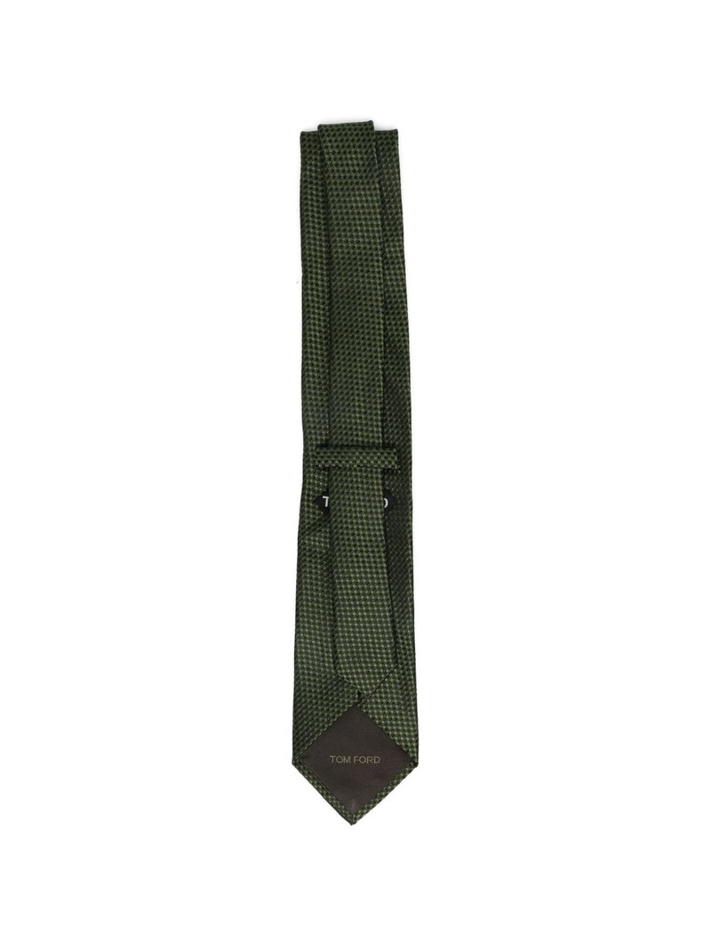 TOM FORD green jacquard tie outlook
