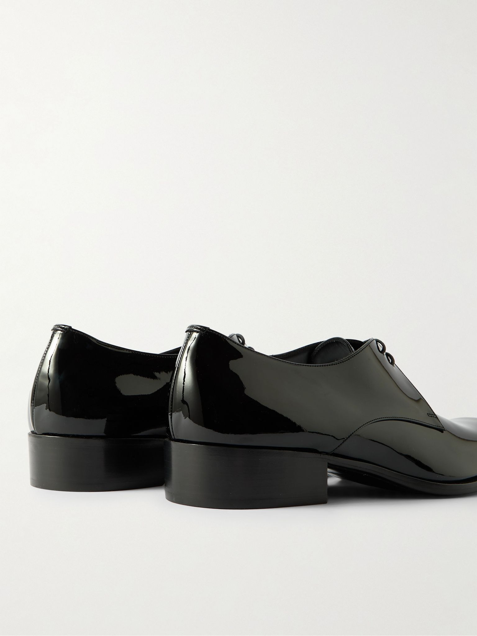 Vadim Patent-Leather Derby Shoes Black - 4
