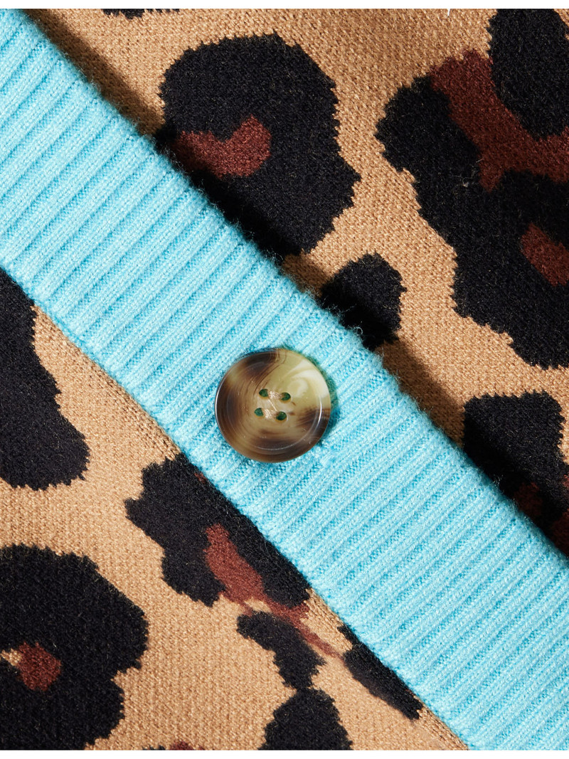 Hannah Leopard-Pattern Knit Cardigan 6