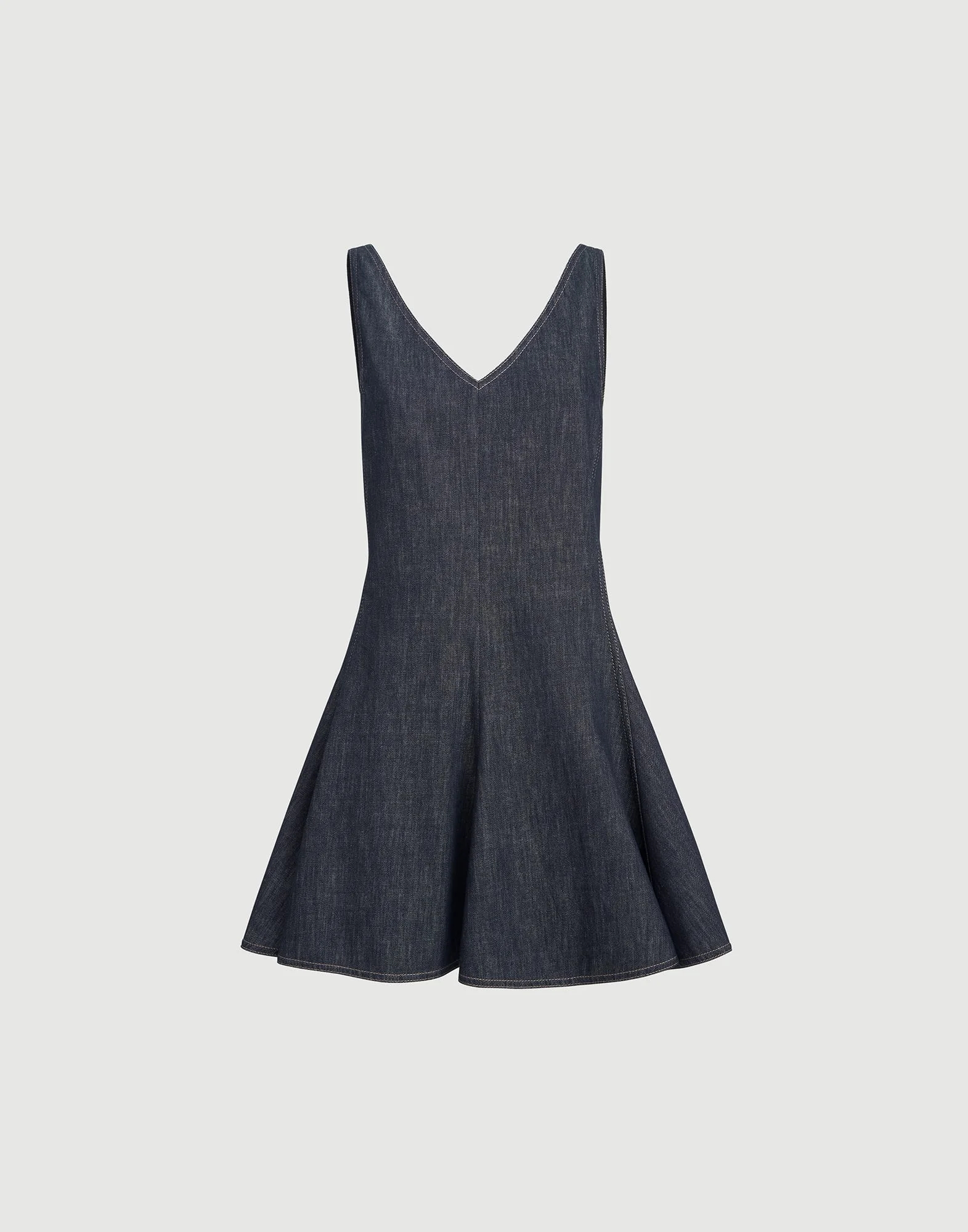 Brunello Cucinelli Cotton denim-effect twill mini dress - 261MB125A5495C001