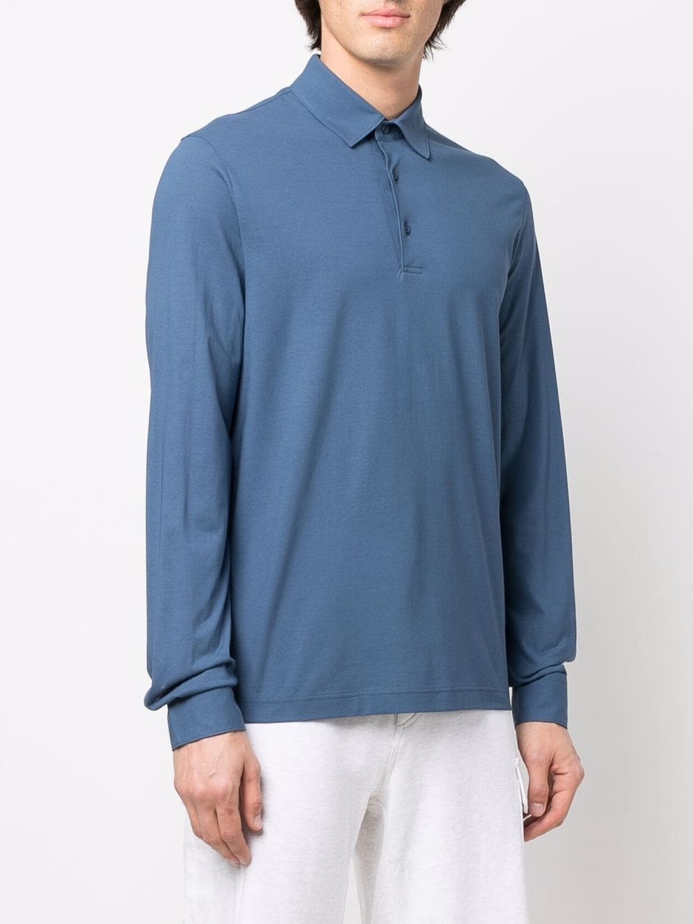 long-sleeve polo shirt - 3