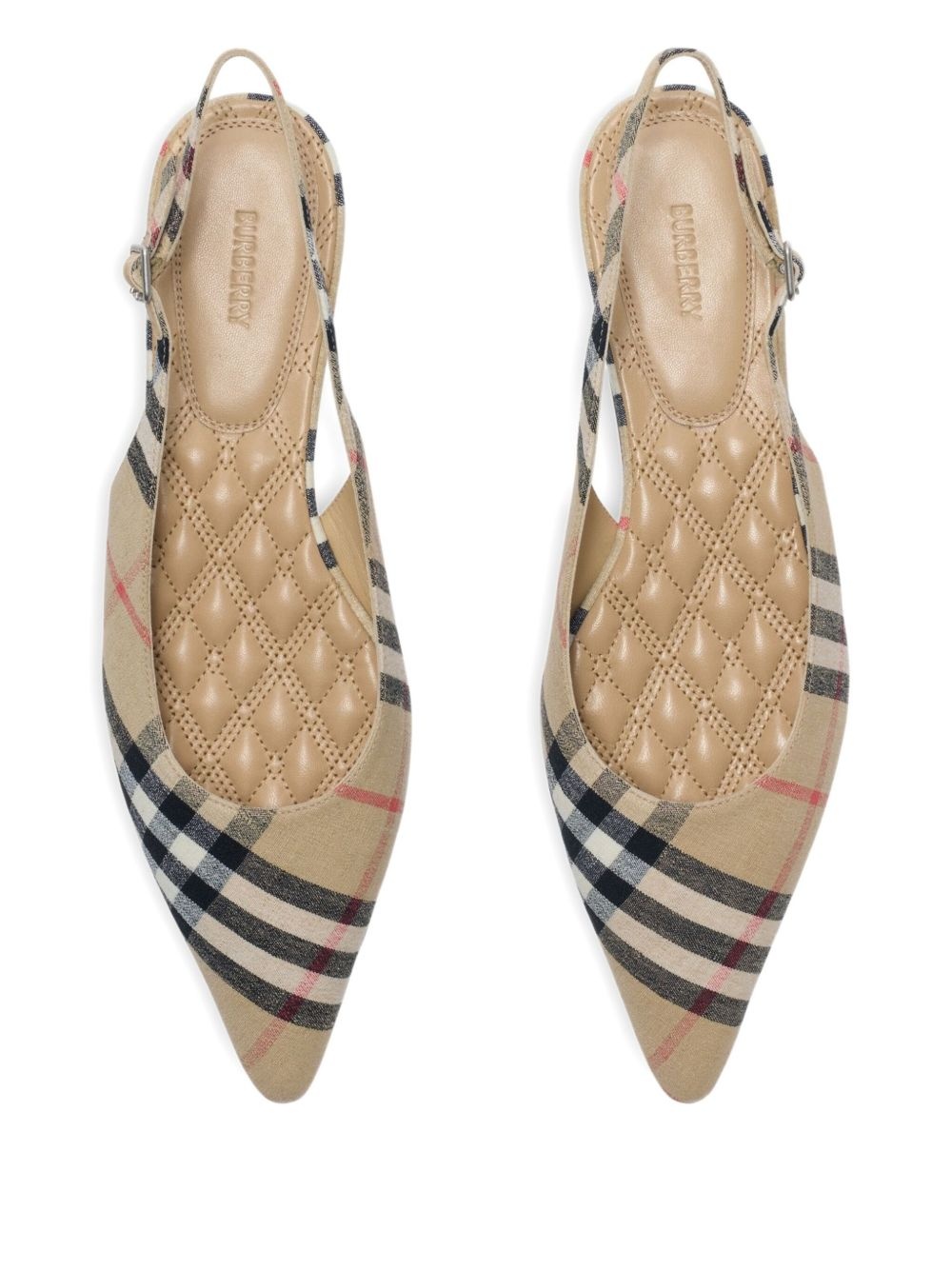 checked ballet flats - 4