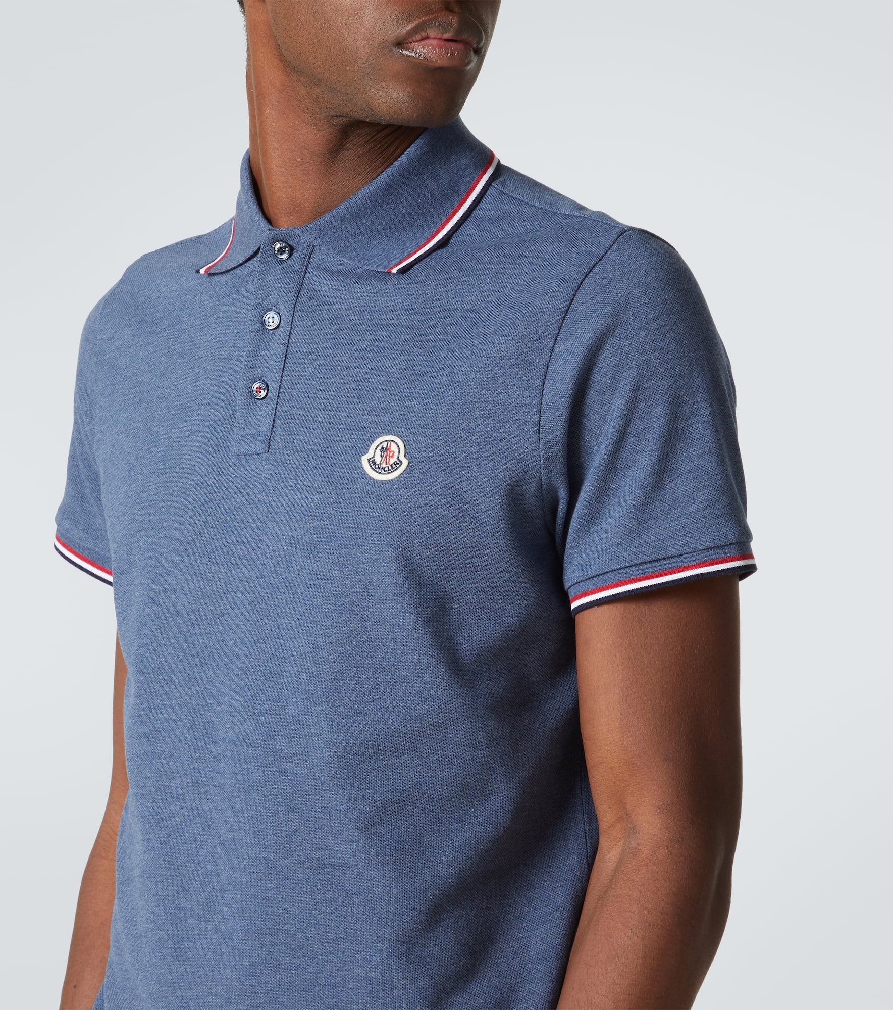 Logo cotton piquet polo shirt - 5