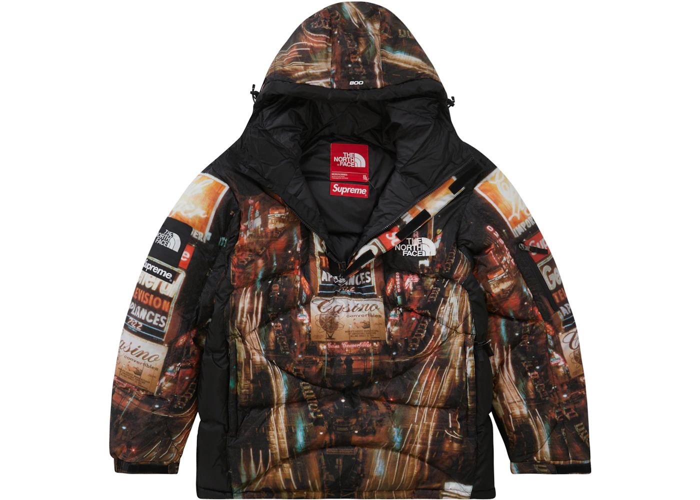 Supreme The North Face 800-Fill Half Zip Hooded Pullover Times Square - 2