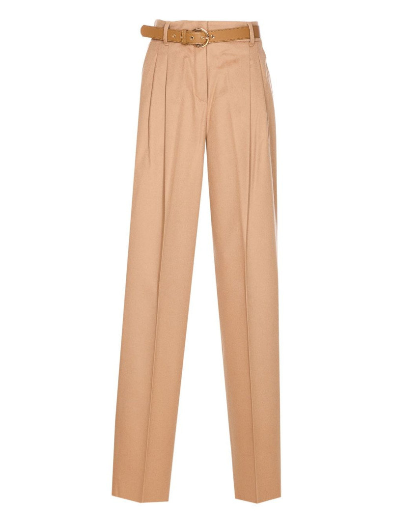 pleated belted trousers 1