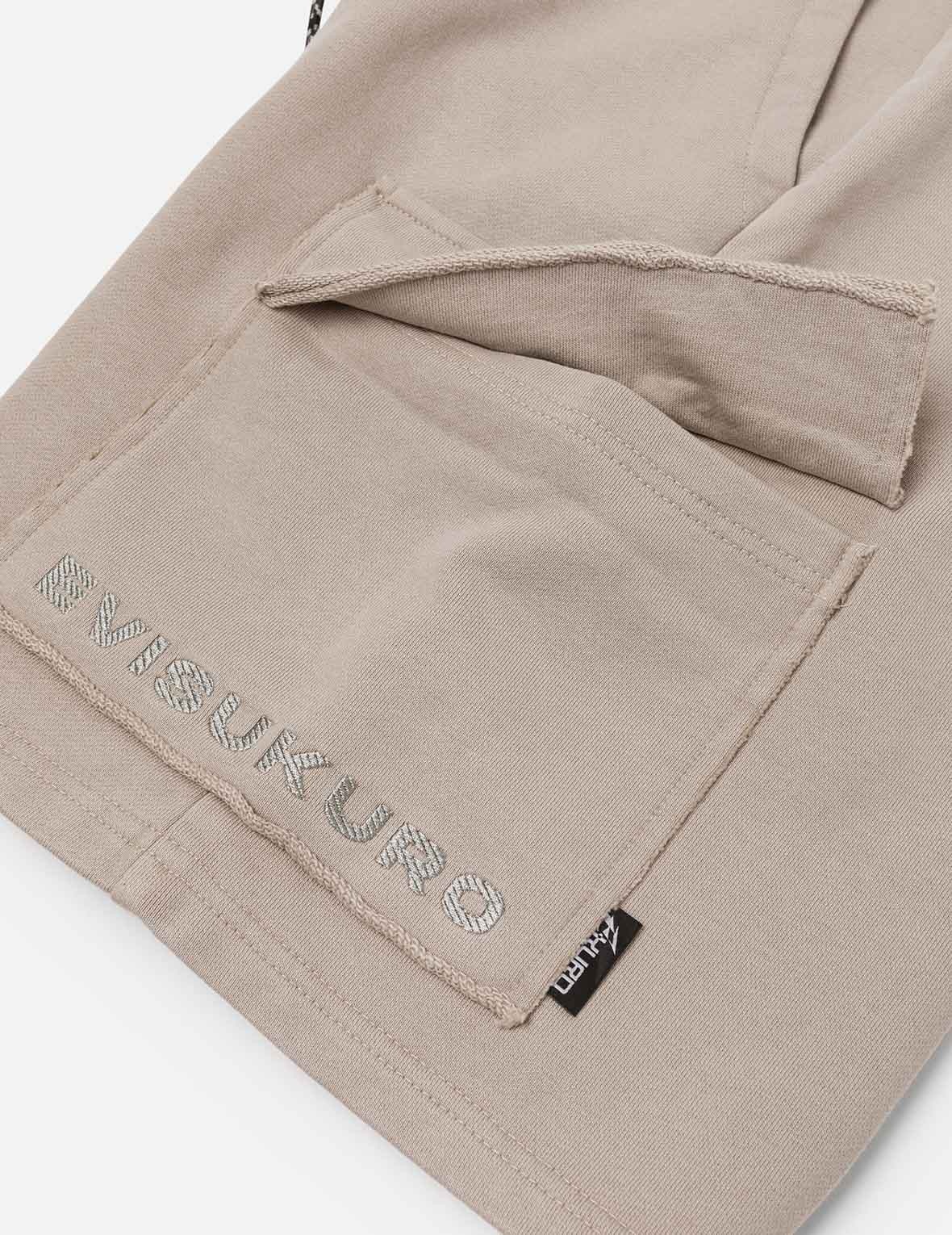 Seagull and Logo Embroidery Relax Fit Sun-Dried Finish Sweatshorts - 6
