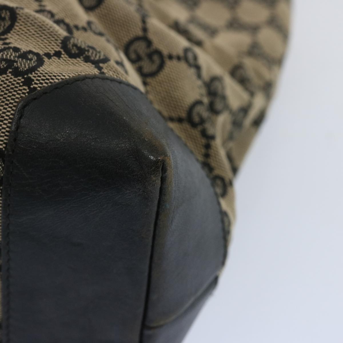 GUCCI GG Canvas Tote Bag Black Beige 019 0426 019 0426 - 13