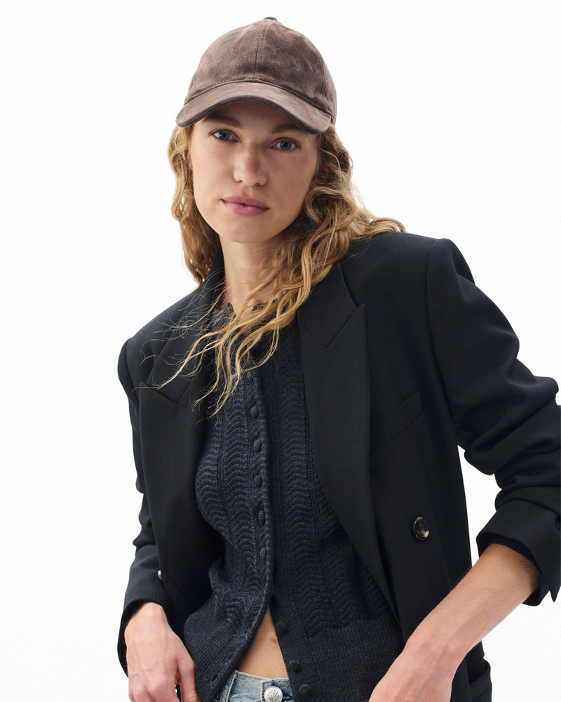 rag & bone Harlow Suede Baseball Cap outlook