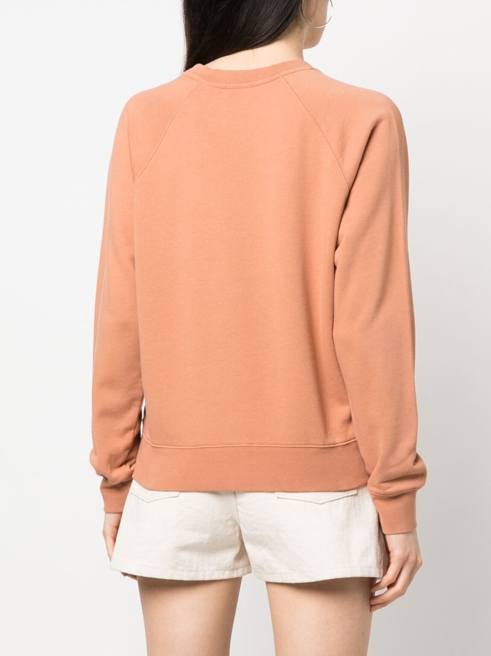 cut-out logo cotton sweatshirt - 4