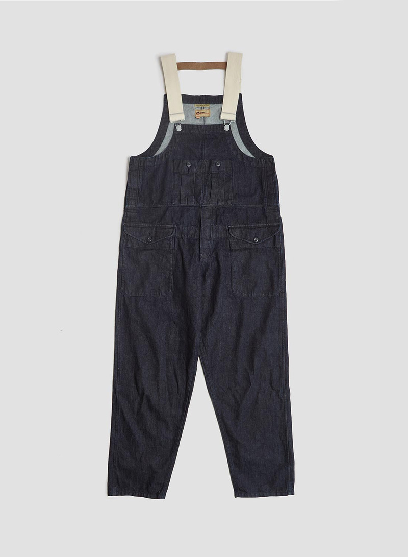 Railway Dungaree Denim in Indigo 1