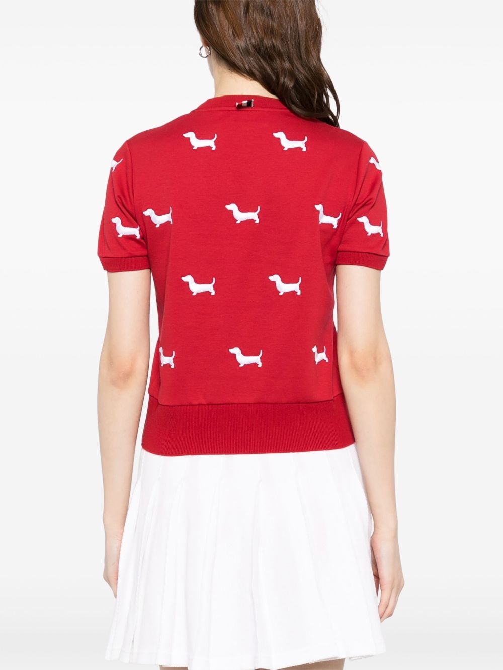 short-sleeve rib-cuff tee - 4