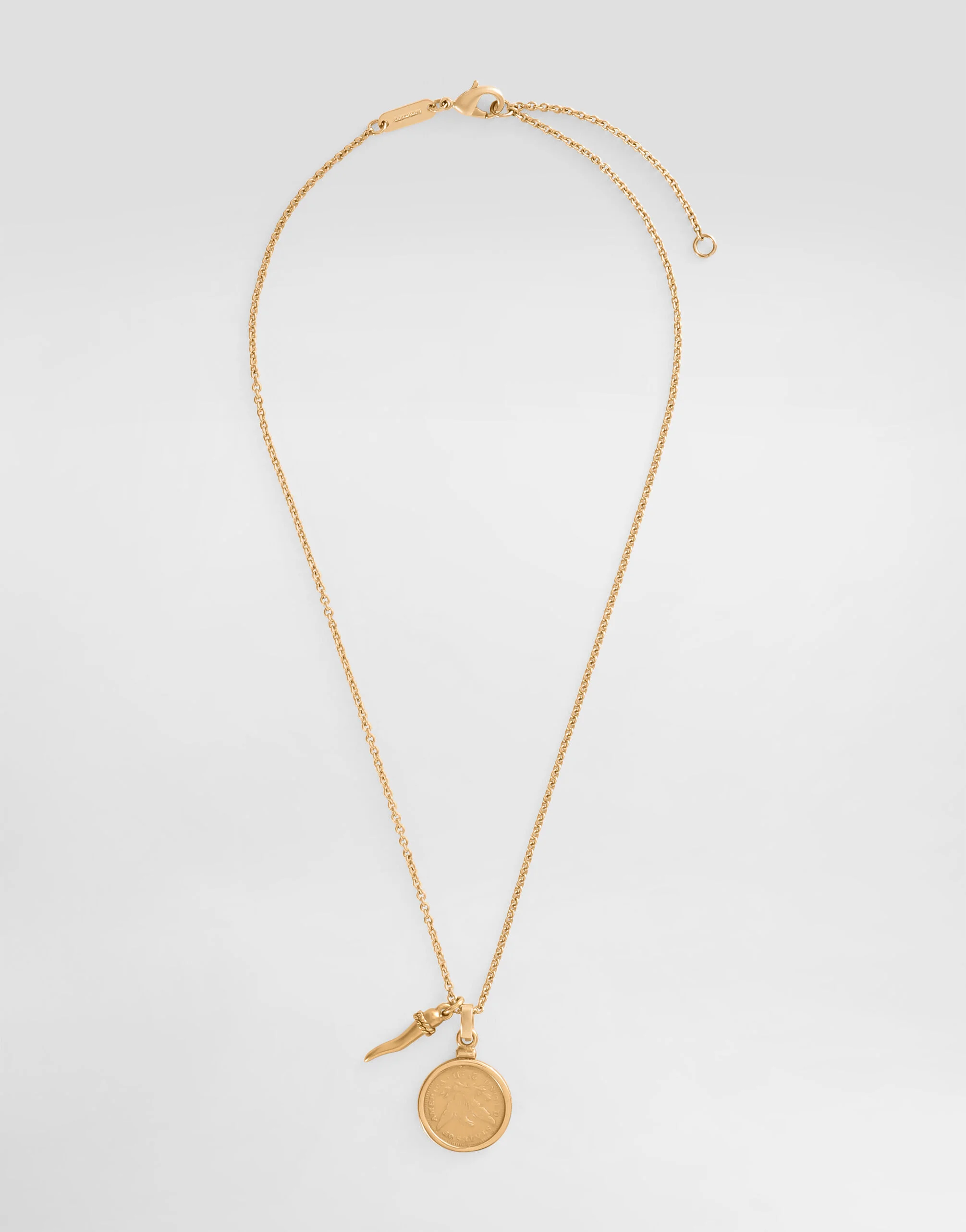 Necklace with medal and horn - 1