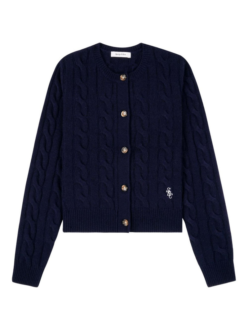 SRC cable-knit button cardigan 1