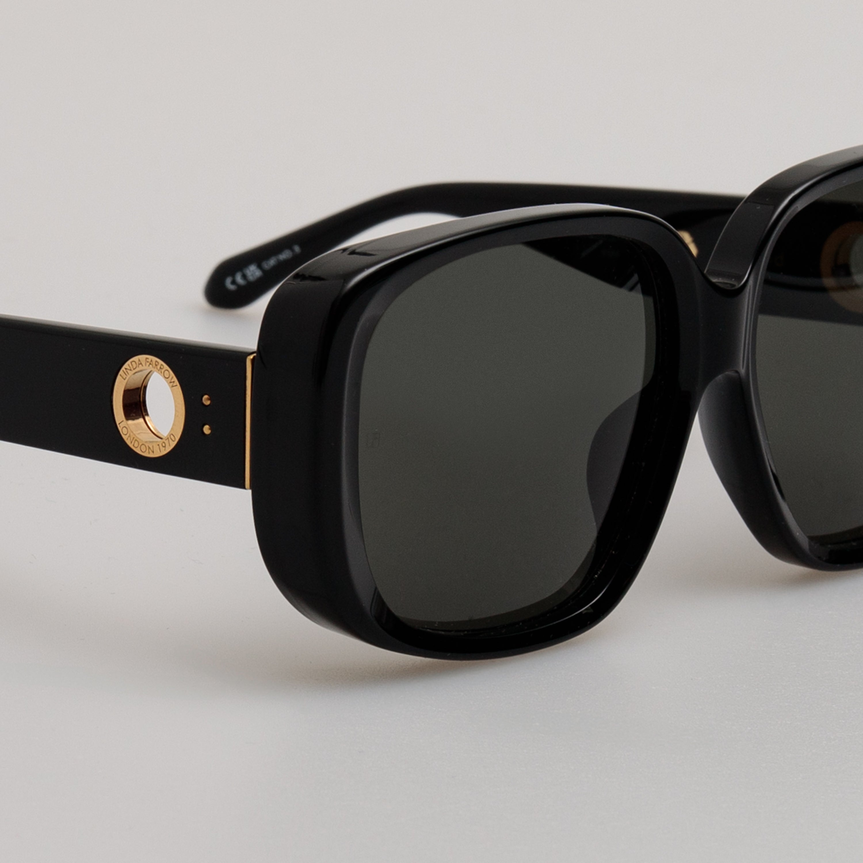 Astrid Oversized Sunglasses in Black - 4
