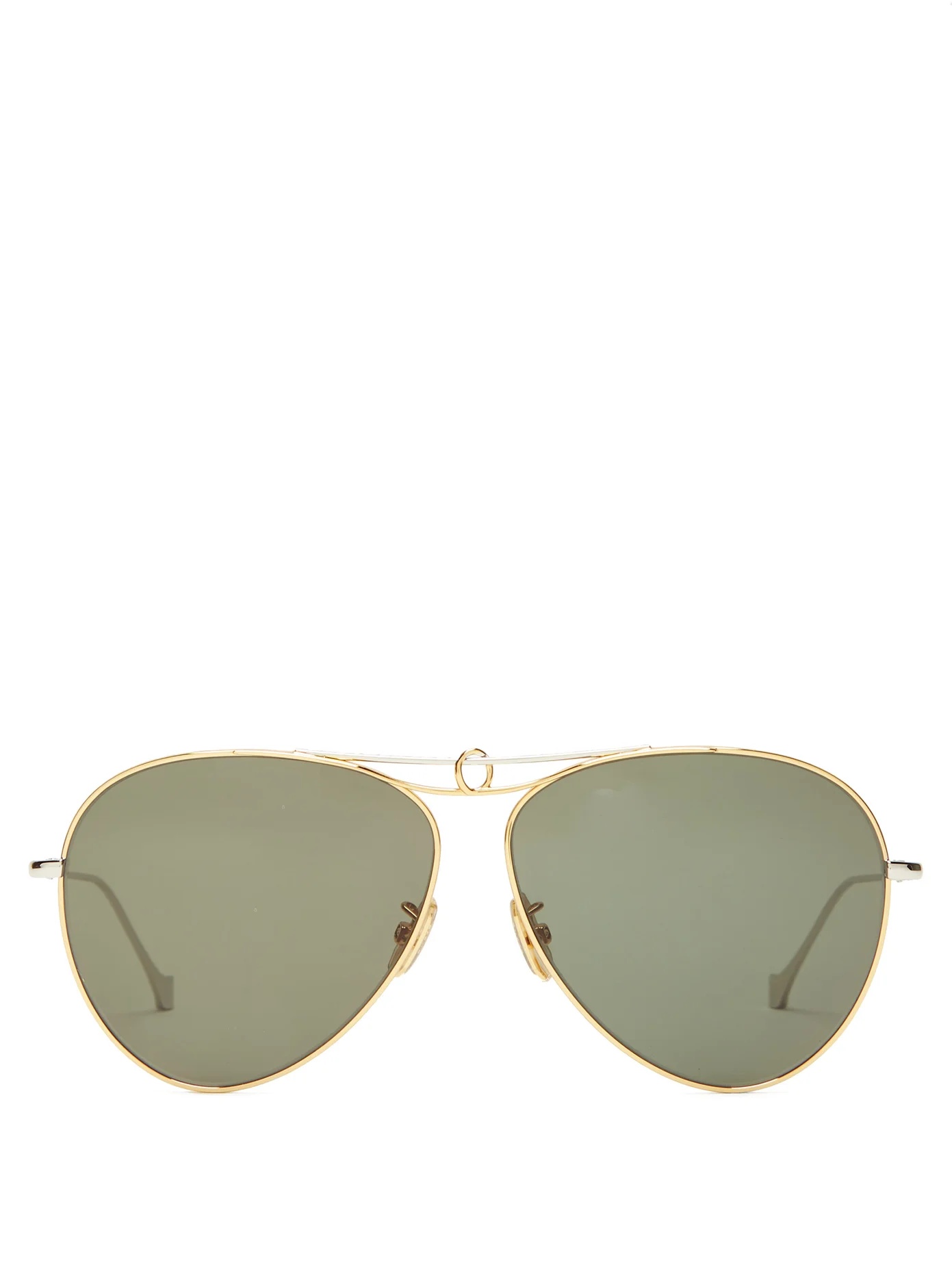 Aviator metal sunglasses - 1