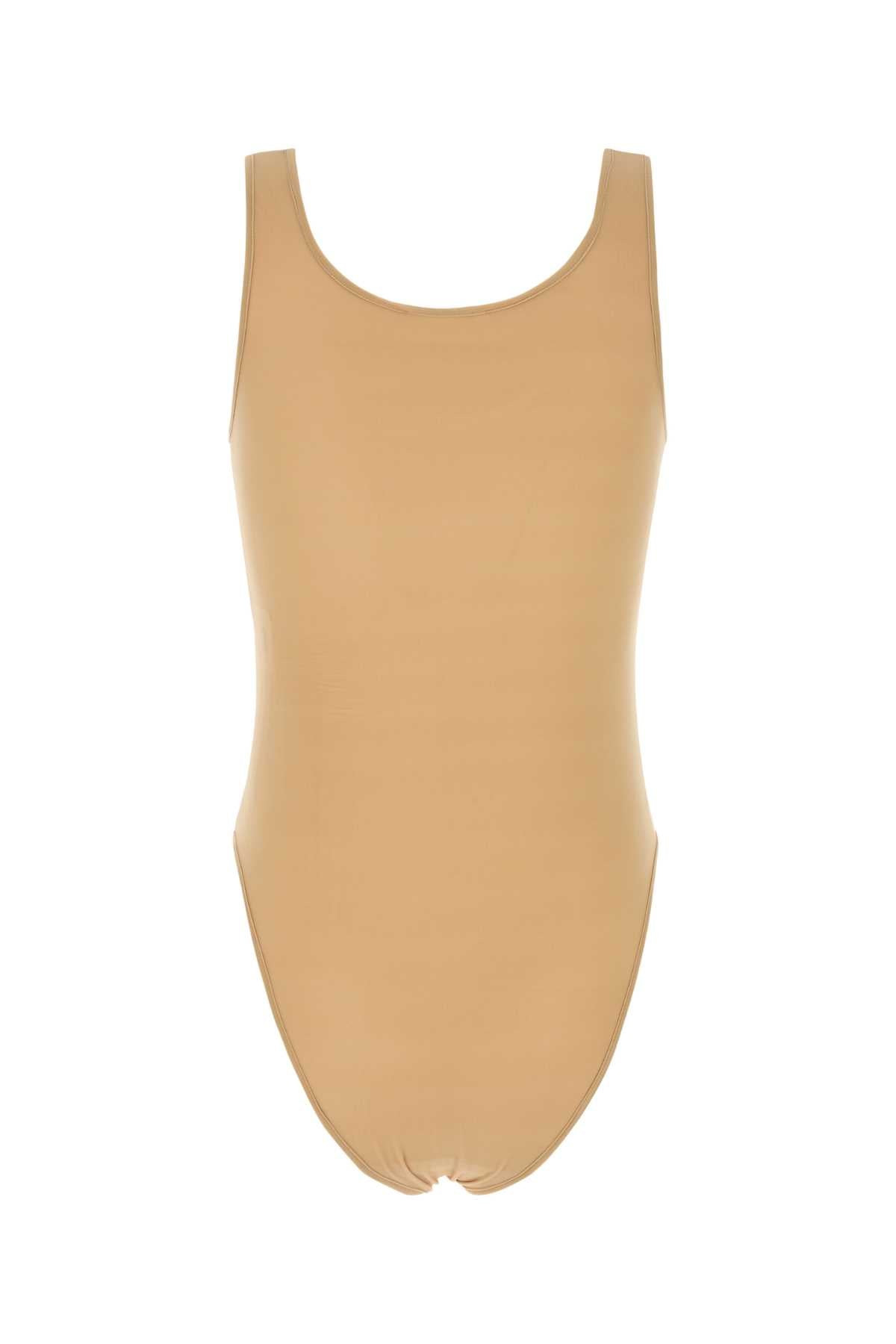 Magda Butrym Women Beige Stretch Cupro Bodysuit - 2
