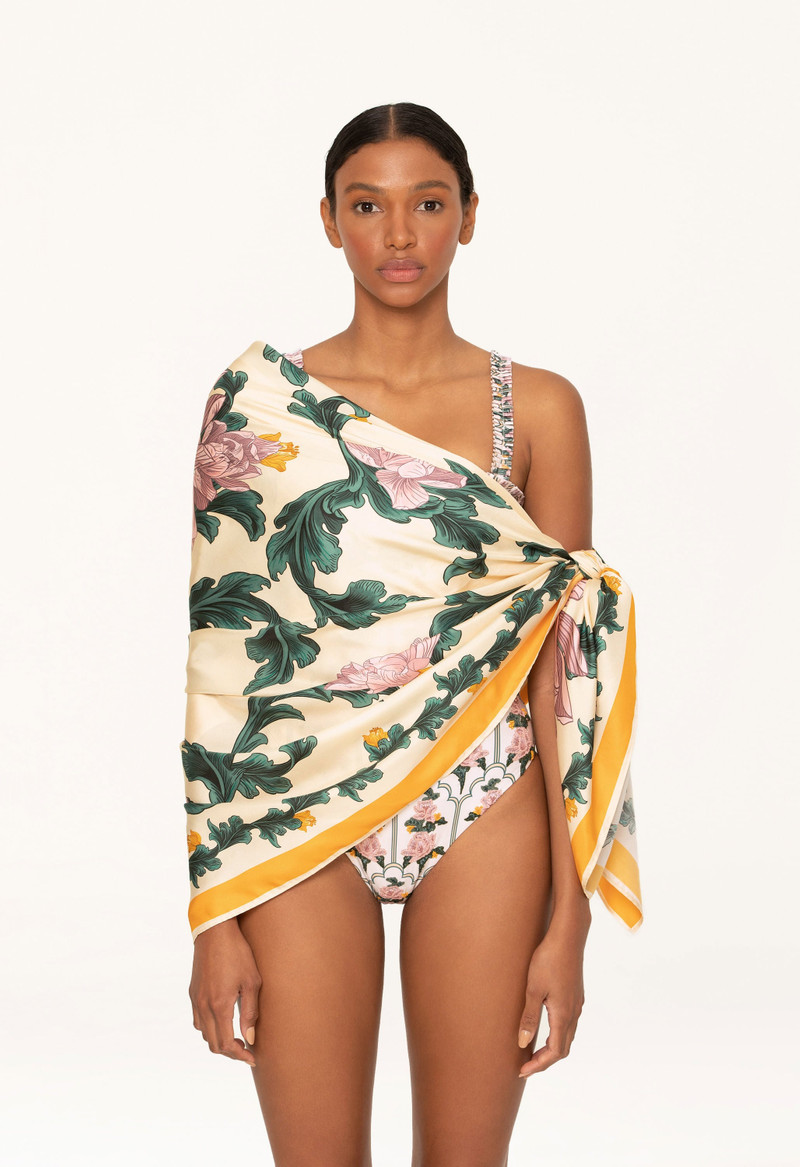 Agua by Agua Bendita Celeste Peonia Aurora Scarf outlook