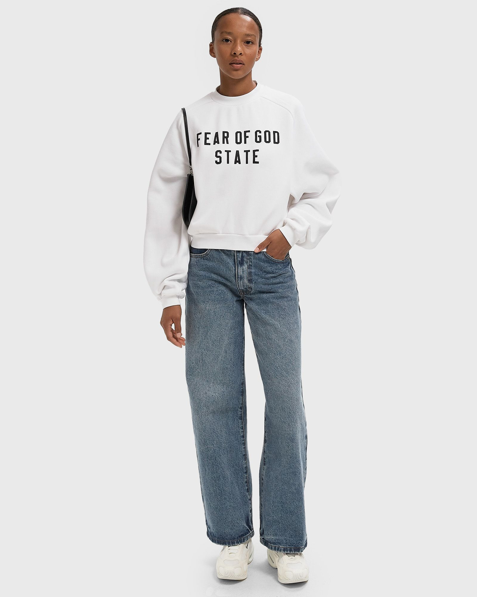 WMNS FLEECE RAGLAN CREWNECK - 2