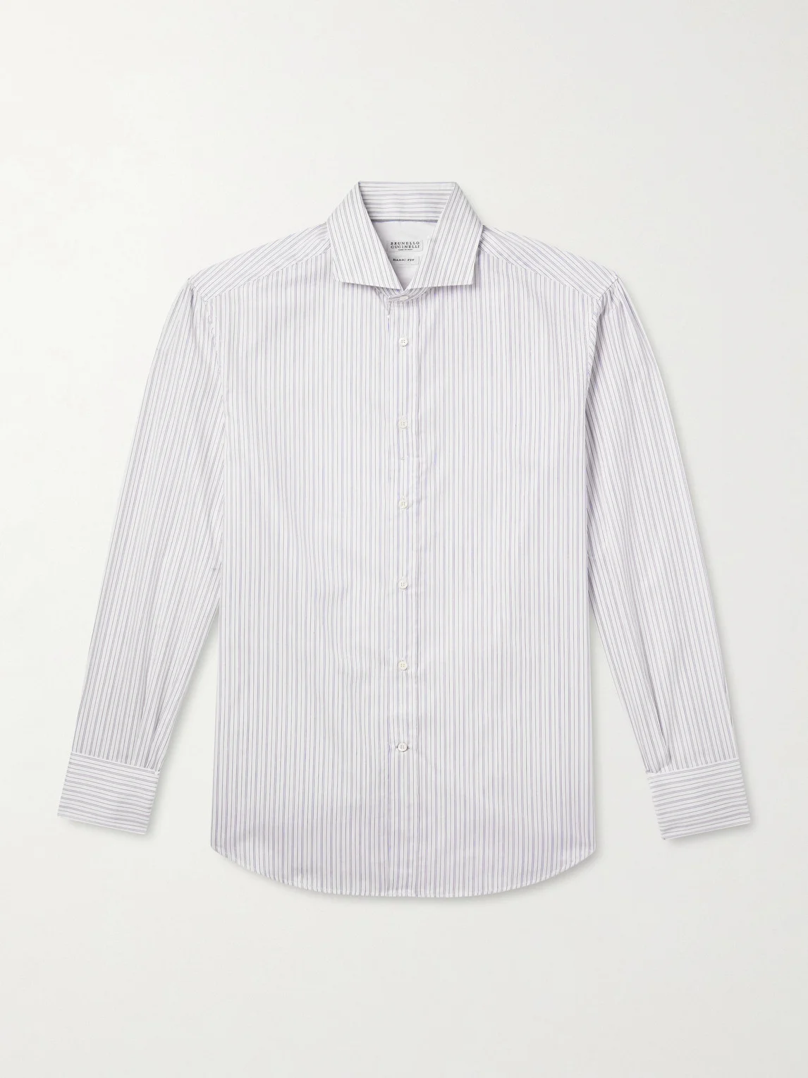 Striped Cotton-Poplin Shirt - 1
