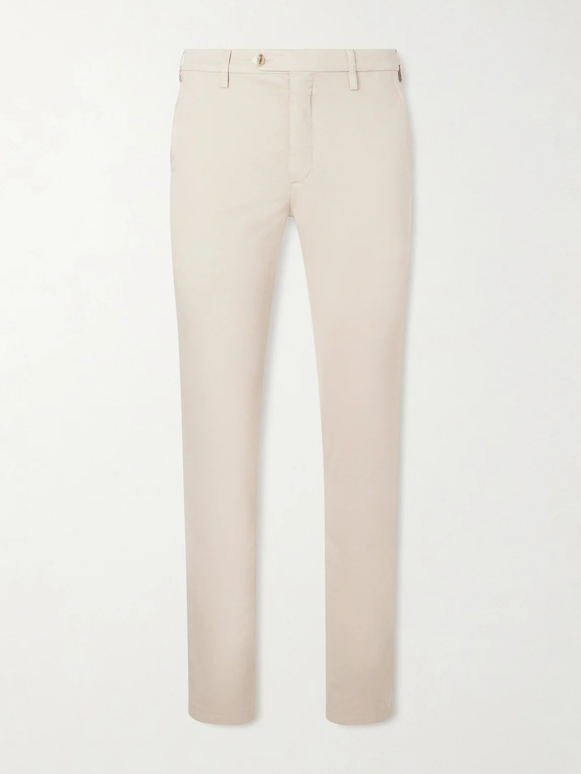 Tapered Cotton-Blend Twill Chinos - 1