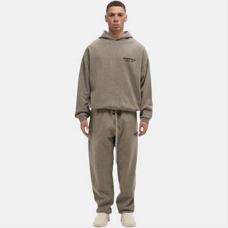 Fear of God Essentials Fleece Hoodie II 'Heather Grey' 192HO246259F - 3