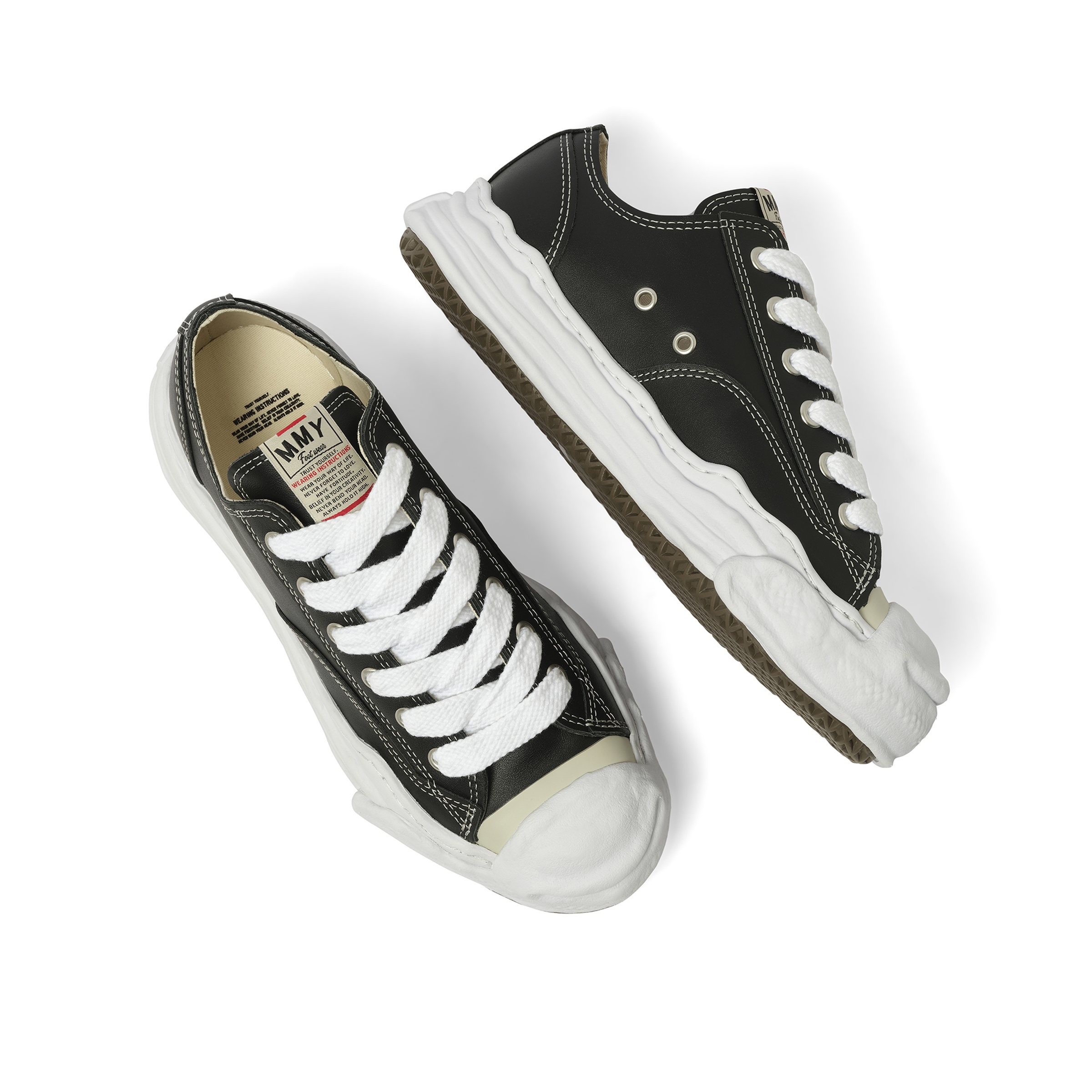 Hank OG Leather Sneaker in Black - 4