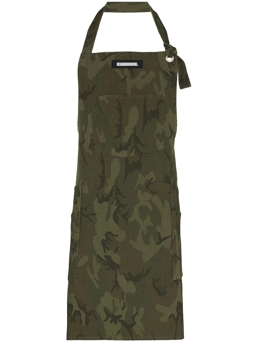 camouflage-print apron - 1