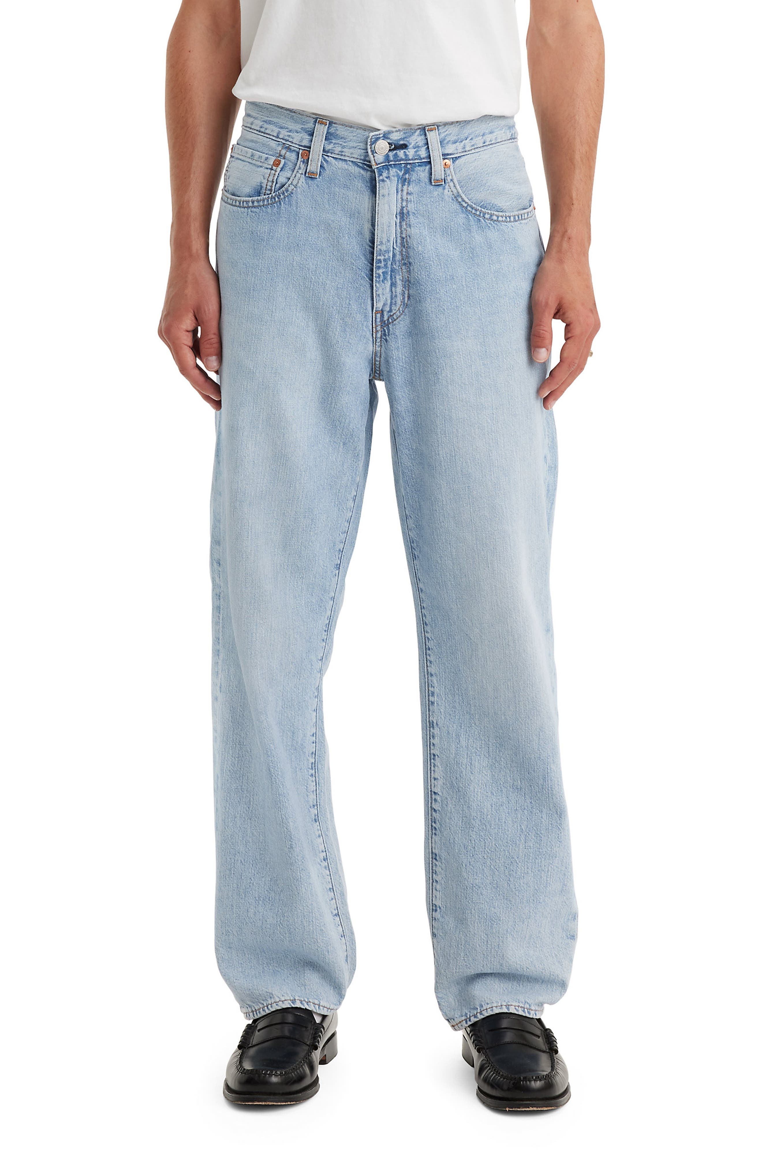 levi's 568™ Stay Loose Cotton & Linen Jeans in Varsity Academia Ltwt at Nordstrom - 1