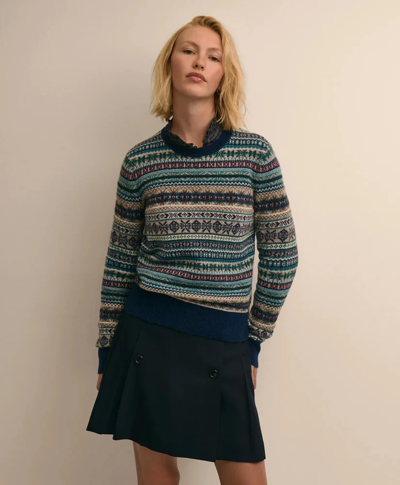 Lambswool Fair Isle Sweater - 1