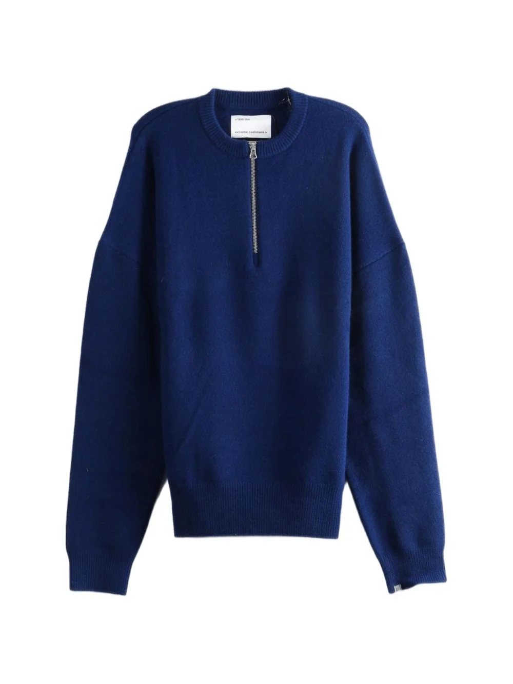 quarter-zip dropped-shoulder sweater - 1