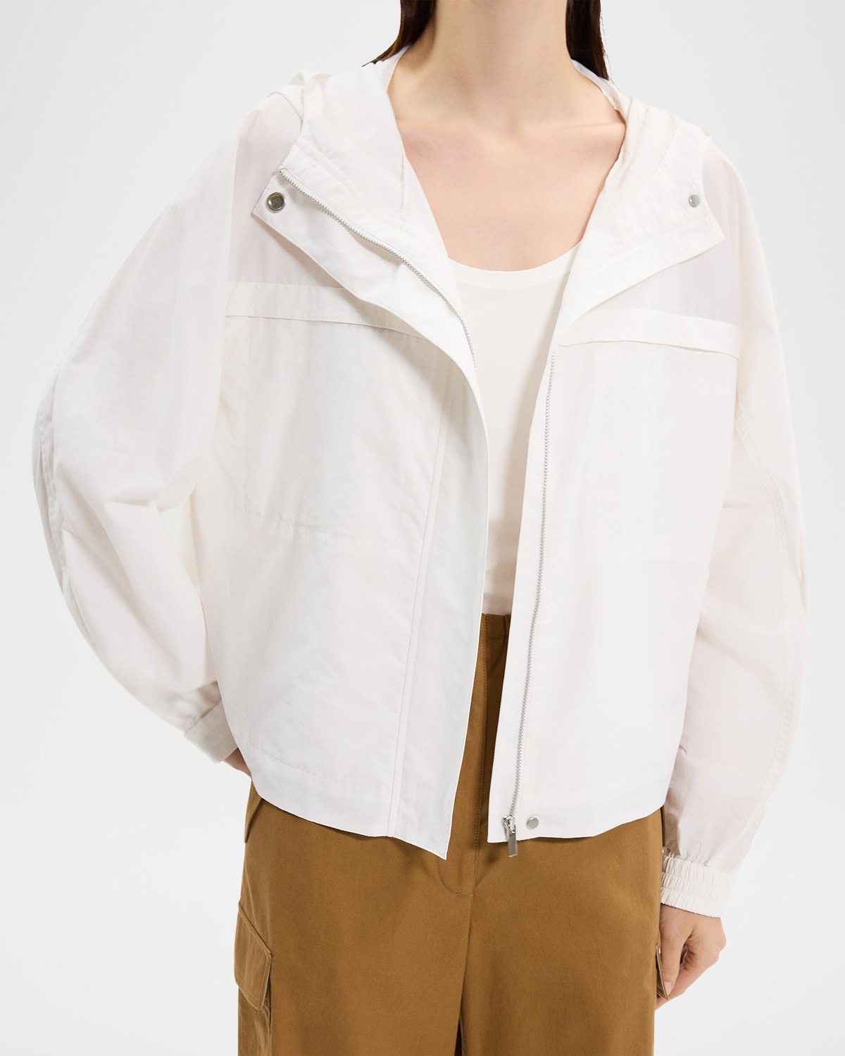 Gathered Hooded Jacket - 5