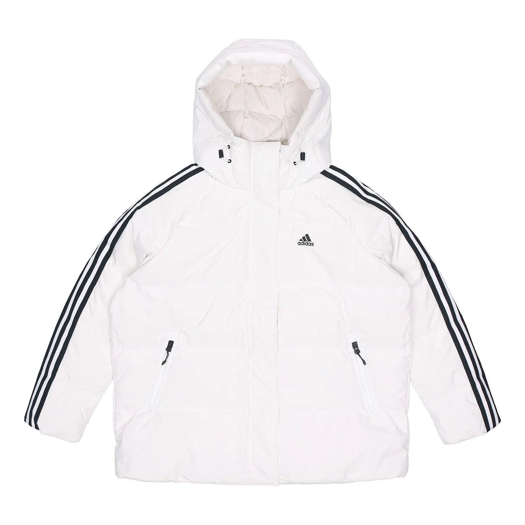 (WMNS) adidas 3-Stripe Puff Down Jacket 'White' HA1176 - 1