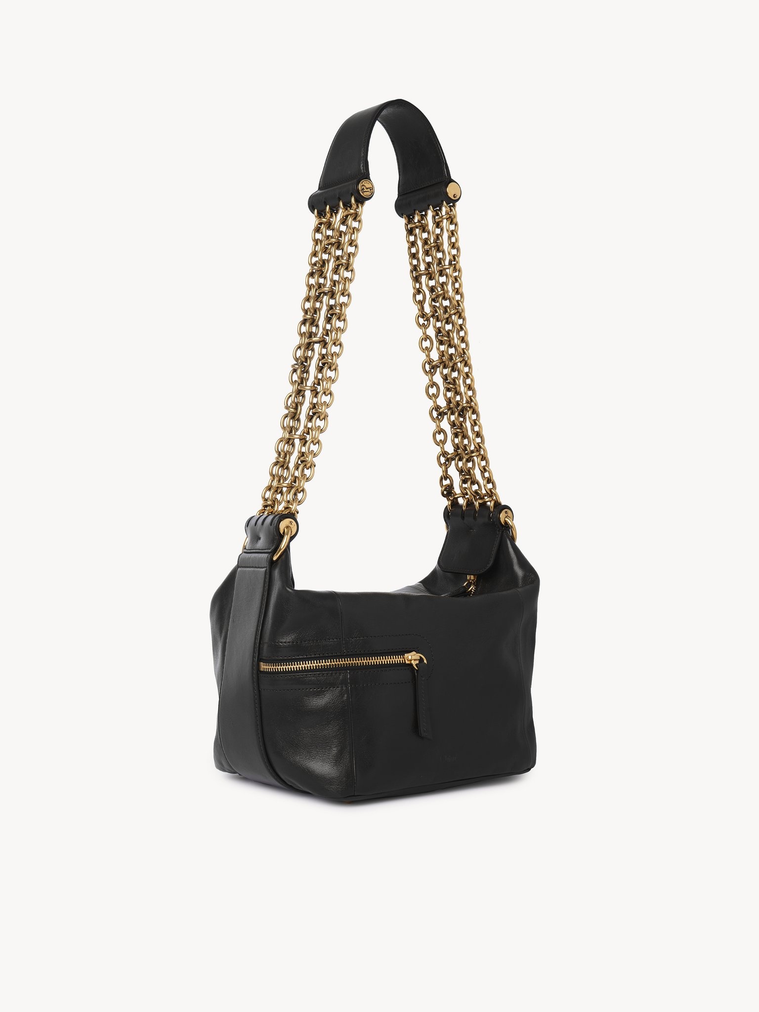 CAMERA CHAIN BAG IN SHINY LEATHER - 3