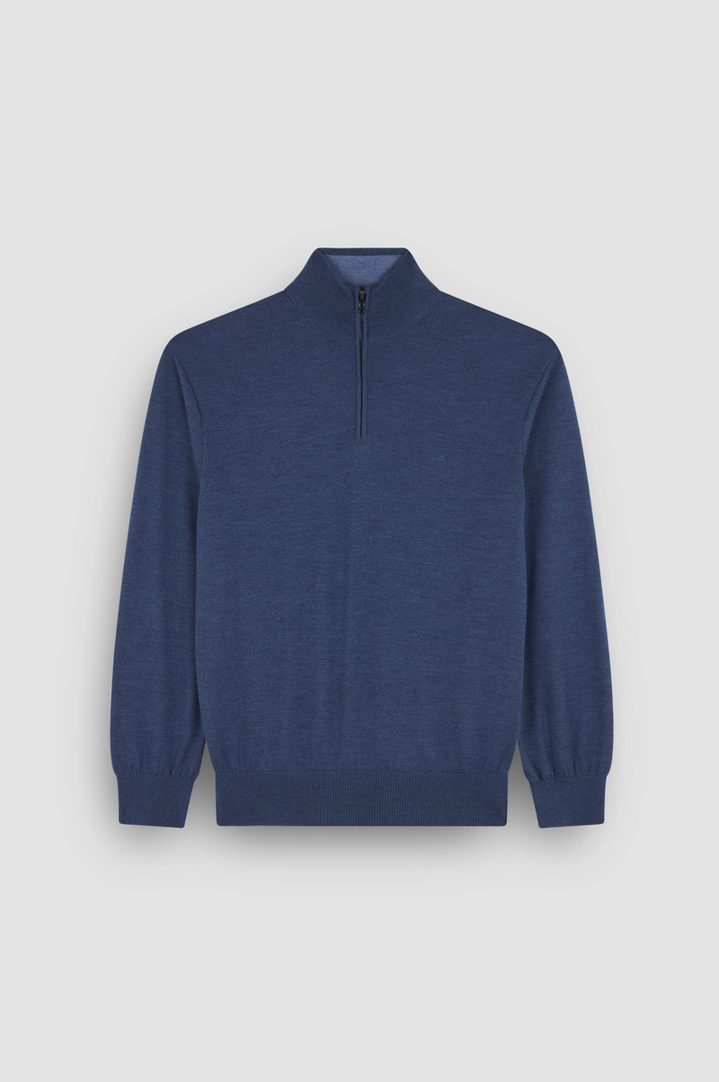 X-SOFT WOOL HALF ZIP SWEATER 1