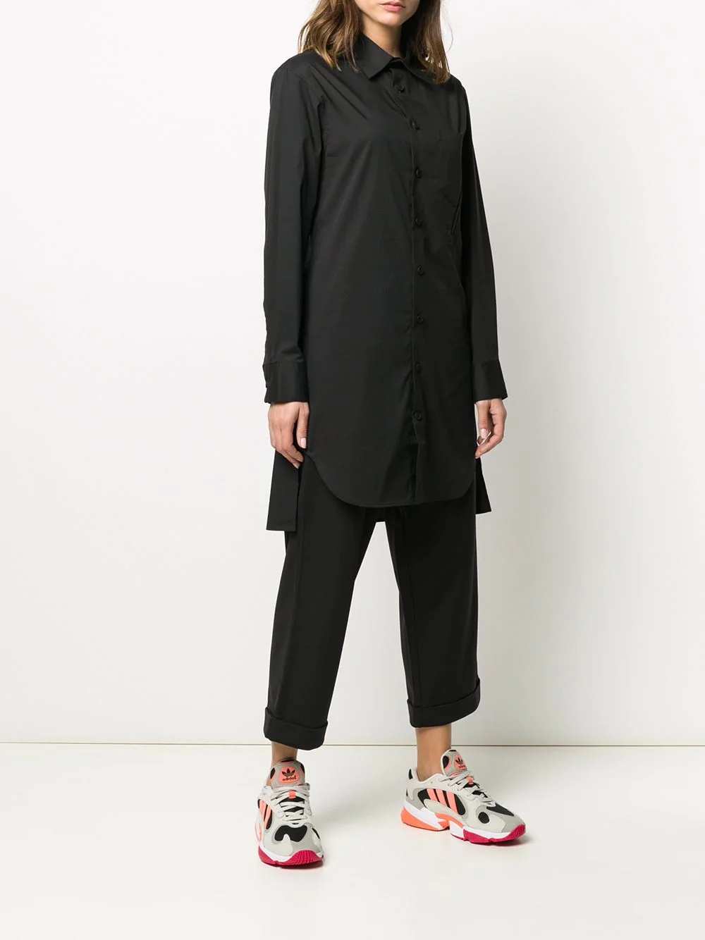 Yohji Yamamoto longline shirt  - 3