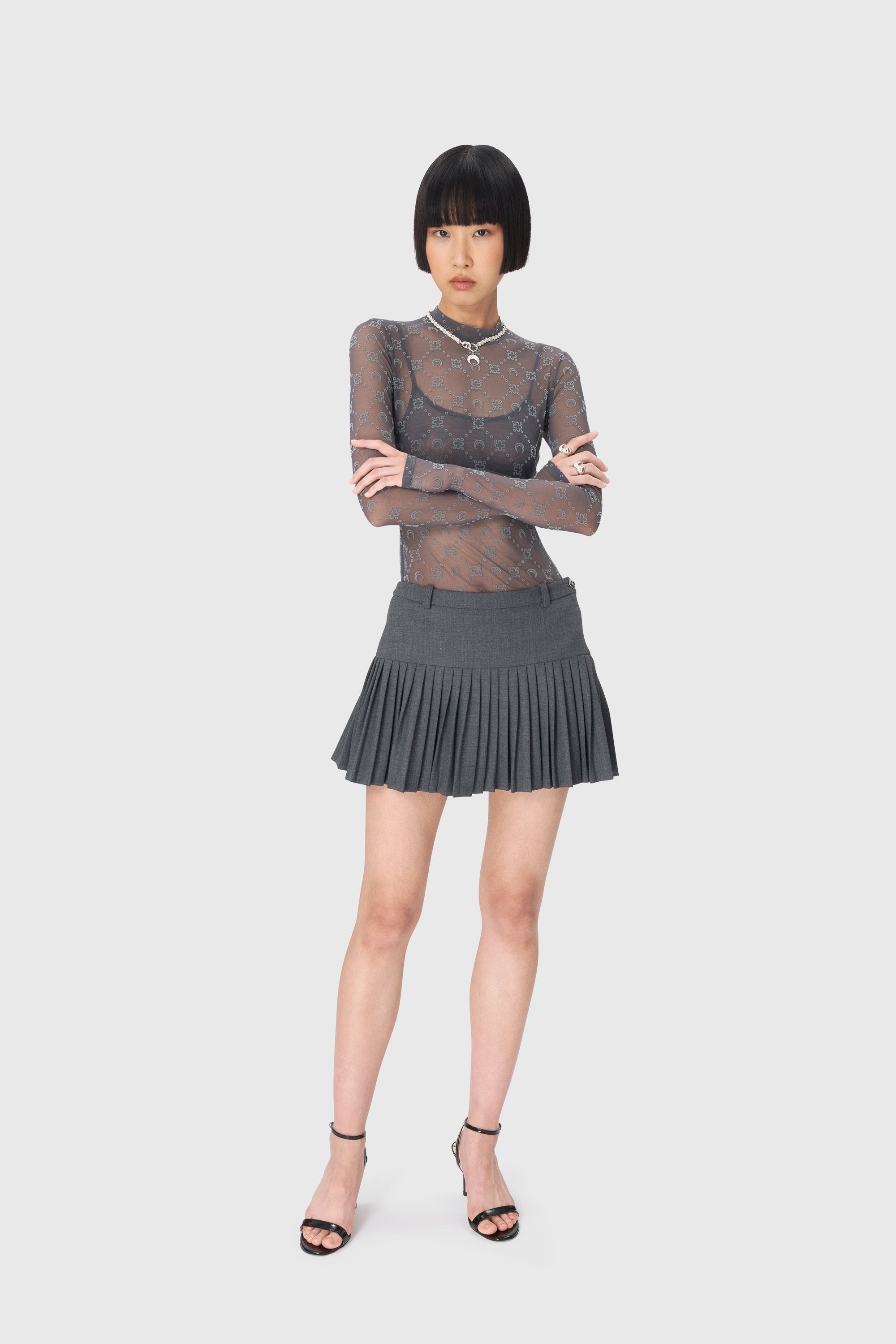 Regenerated Tailoring Pleated Skirt - 4