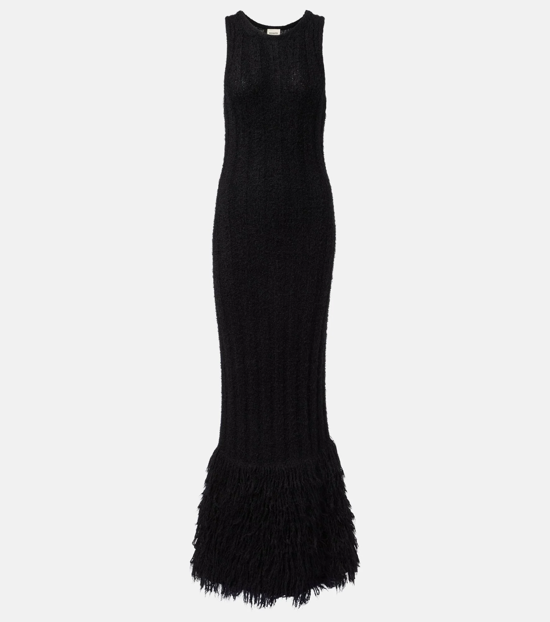 Fiore silk and cashmere maxi dress - 1