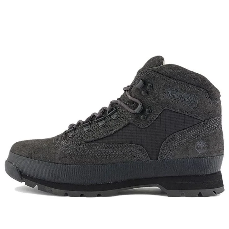 Timberland x 화이트 산악 Euro Hiker 부츠 '블랙 스웨드'A6DHS - 1