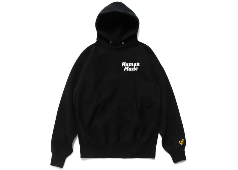 Human Made x Asap Rocky Human Testing Pizza Hoodie Black - 1