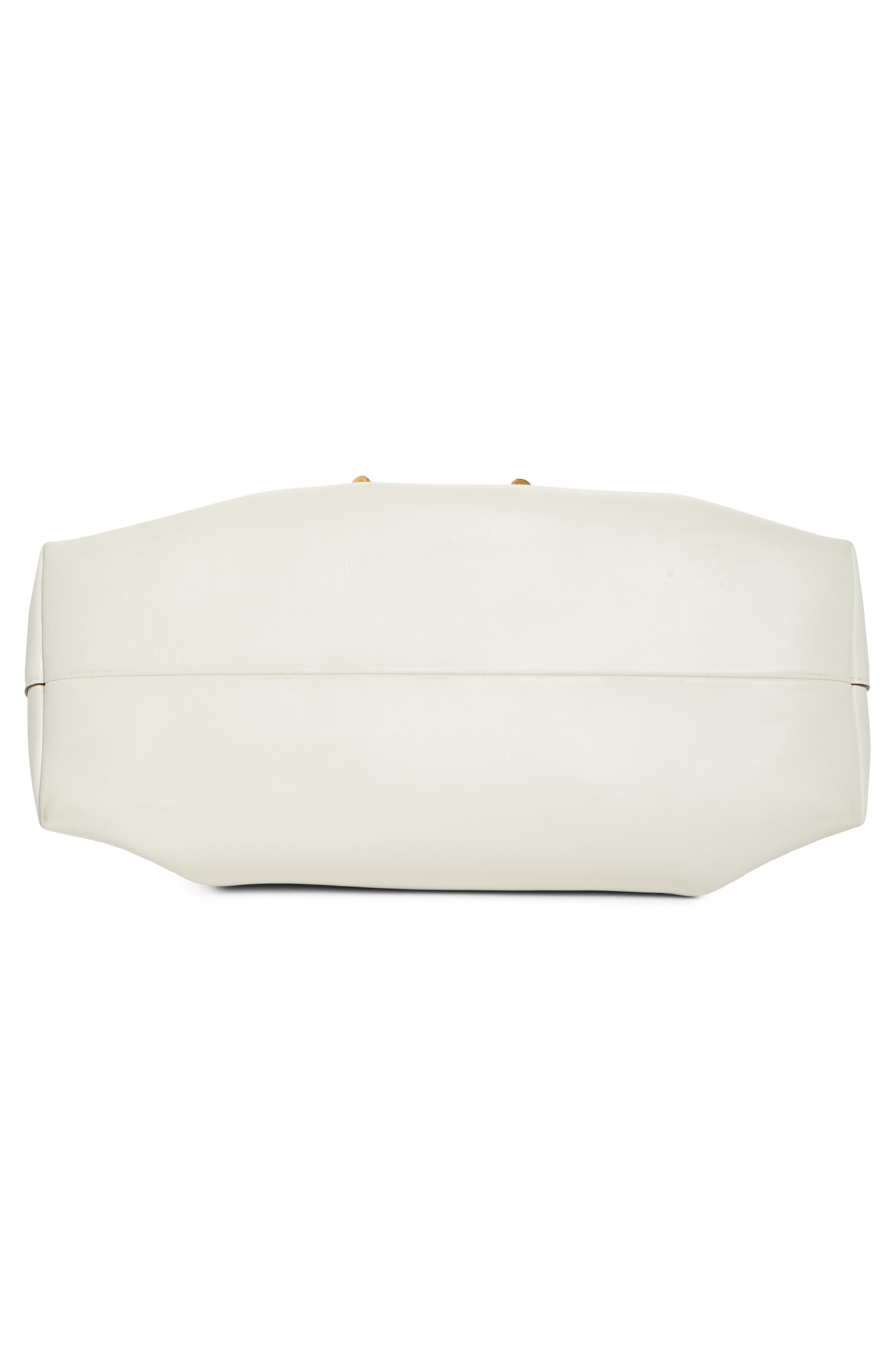 Jimmy Choo Cinch M Leather Bucket Bag in Latte/Gold at Nordstrom - 8
