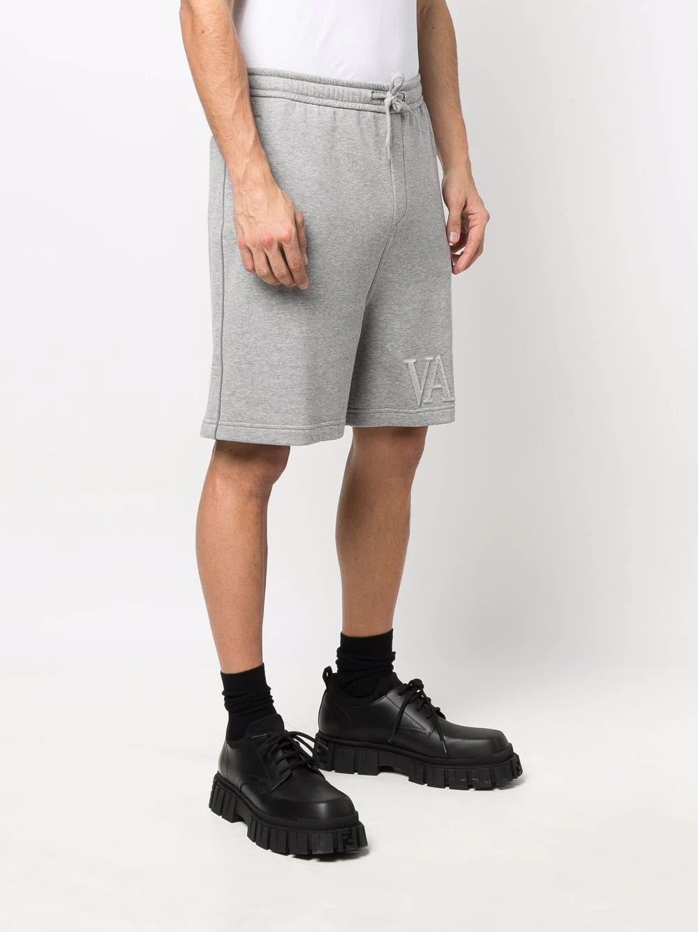 logo-embossed track shorts - 3