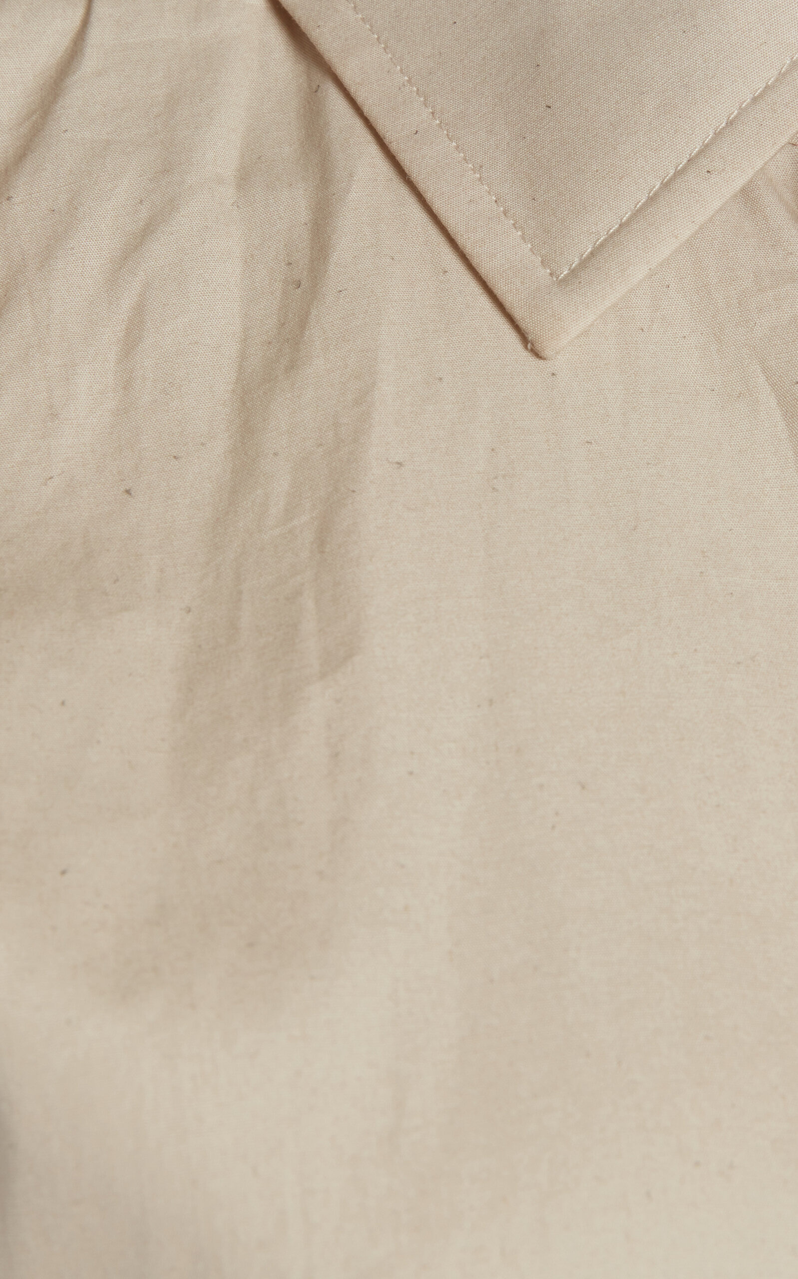 Tab Detailed Cotton Shirt taupe - 5
