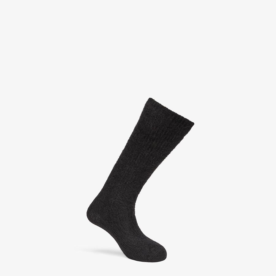Black mohair socks - 1