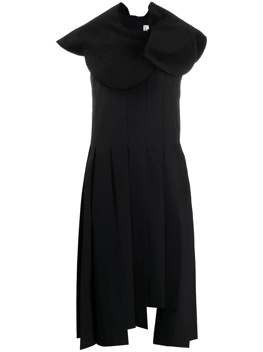 asymmetric pleated dress - 1